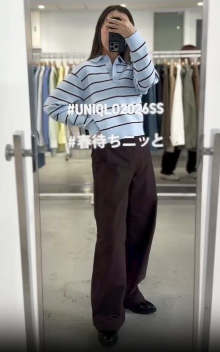 UNIQLO「スムースコットンポロセーター」