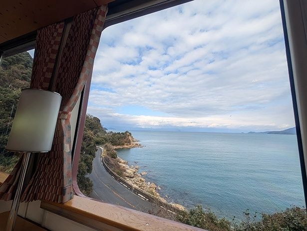 窓が大きく景色が見やすい