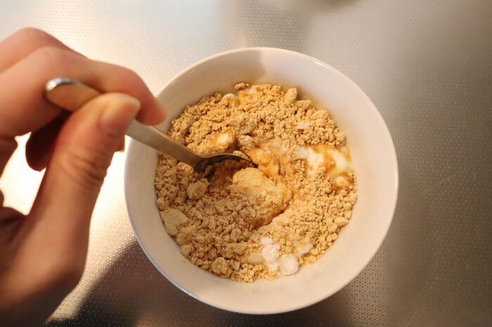 本当にヨーグルトなの？まさかの『ふわもち信玄餅』に激変。ヘルシーなのに満足度120%♡