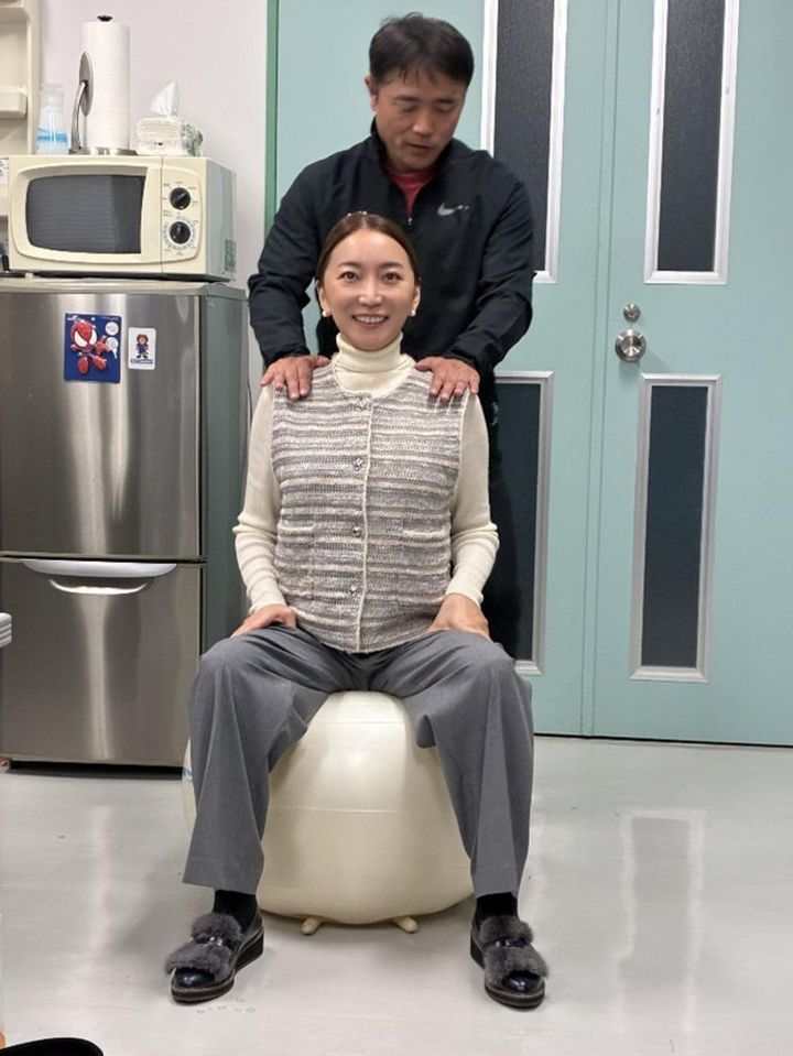 「座っているだけでも体幹が鍛えられそう！楽しい！」