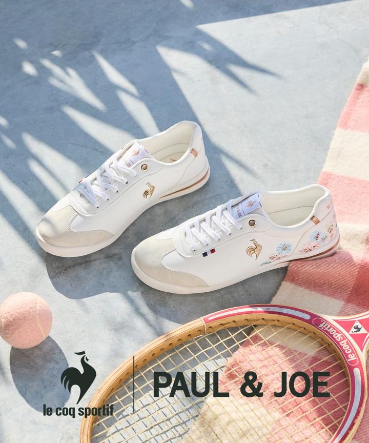 スポーティだけどどこかロマンティック。《ルコックスポルティフ》 ×《ポール＆ジョー》の初コラボアイテムがずらりと勢ぞろい！