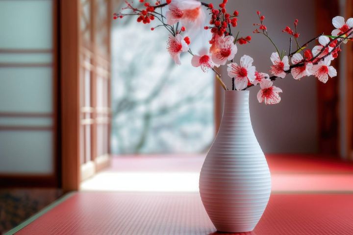 和室 良縁を引き寄せる 生花