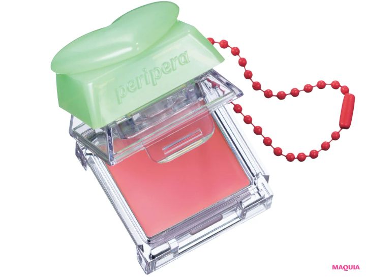 ペールピンクのリップ＆チークコスメにおすすめのメイク ペリペラ トック ブラッシュ キーキャップ 06