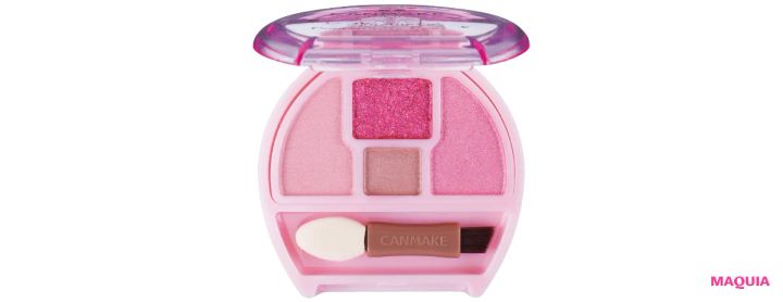 ペールピンクのリップ＆チークコスメにおすすめのメイク キャンメイク プランぷくコーデアイズ 06 