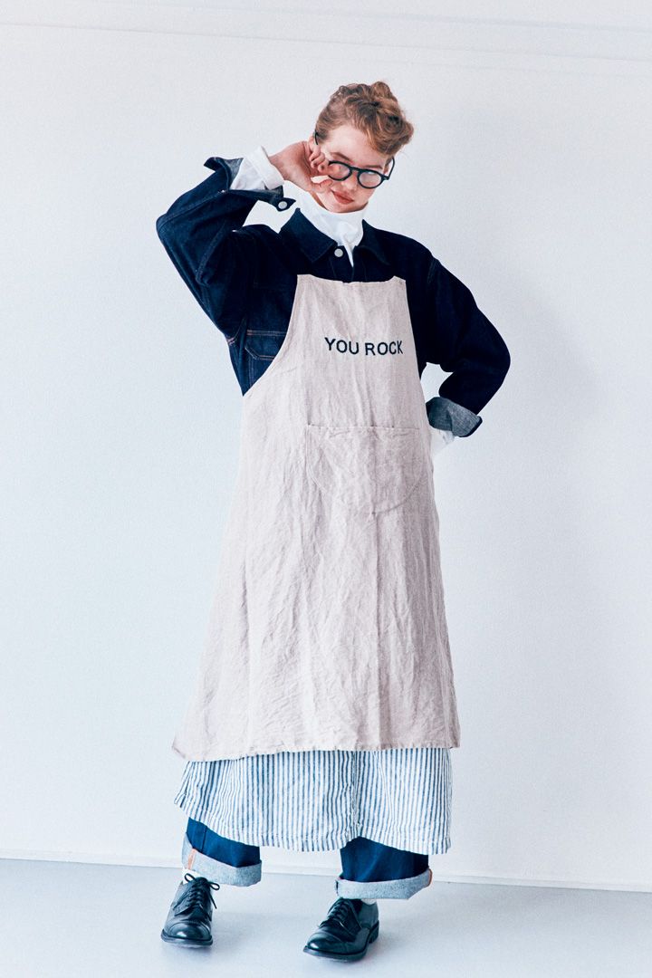 この春一番注目のエプロンはこうやって着こなすのが正解【本日のFUDGE GIRL-3月11日】