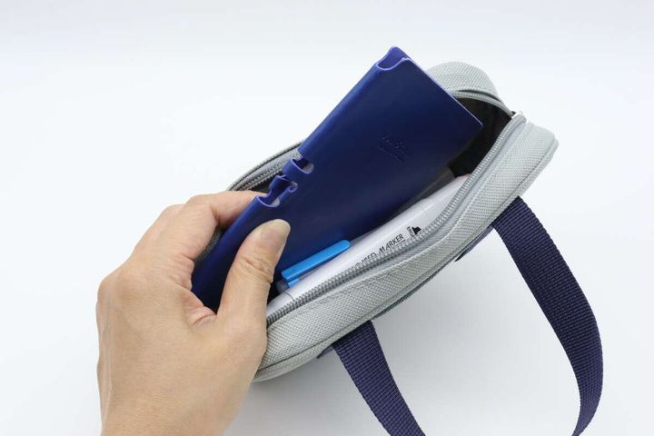 ダイソーの取手付ペンケースの容量