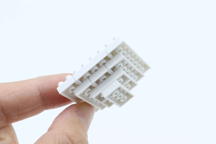 ダイソーのプチブロック 紅葉の組み立て1