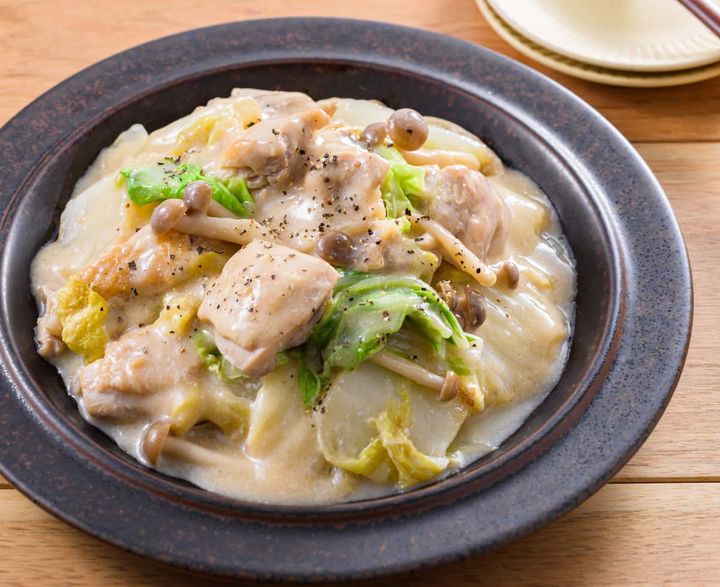 鶏肉と白菜のクリーム煮