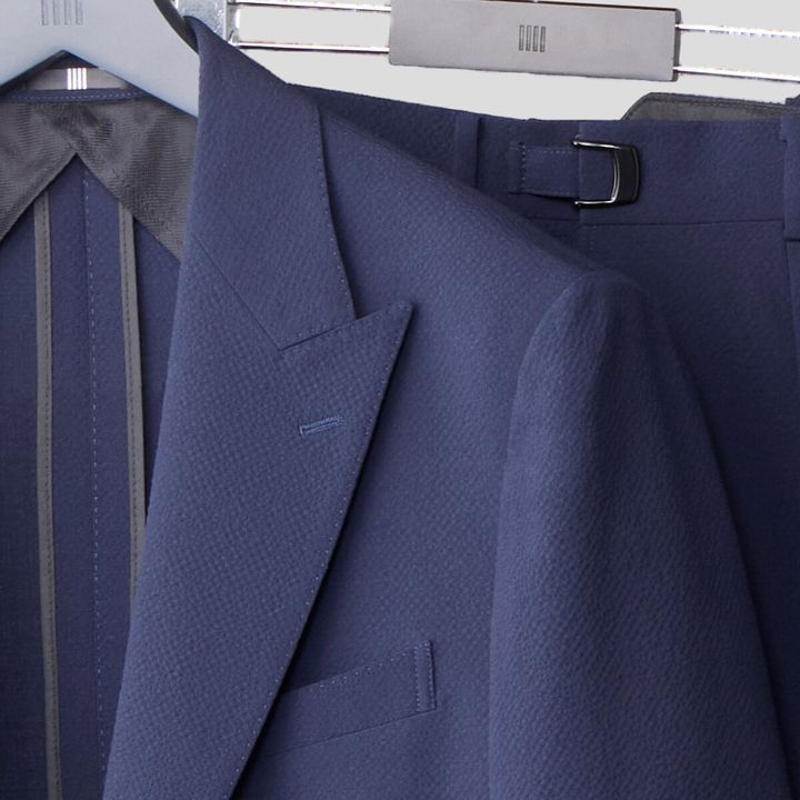 スーツセレクト ワイドパンツスーツ ジャケット ピークドラペル