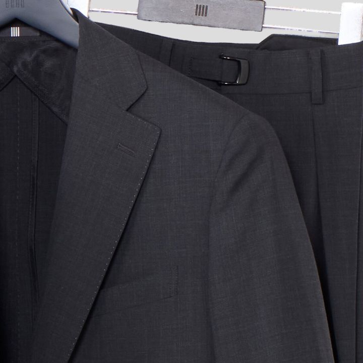 スーツセレクト ワイドパンツスーツ ジャケット ノッチドラペル