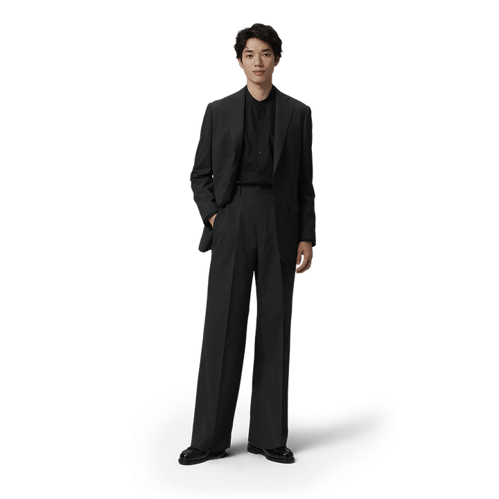 WIDE PANTS SUIT 「AIR-BIZ」 着用正面