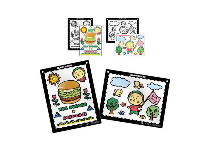 コジコジとぺたぺたシールぬりえ