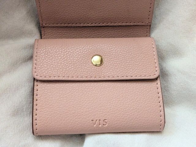 VIS フラワーカット財布ミニ コインポケット・VISロゴ アップ