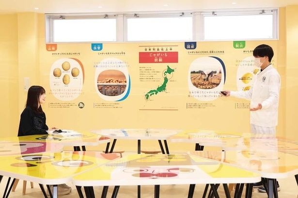 「ジャガイモ選びからこだわっています」(解説スタッフ) 撮影＝EDWARD.K