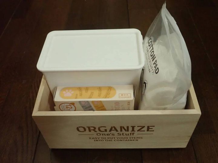 DAISO(ダイソー)：スタッキングウッドボックス(B)