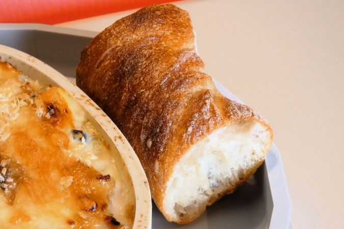 cafe Si 太宰府梅グラタン はっぱねっこベーカリーのパン