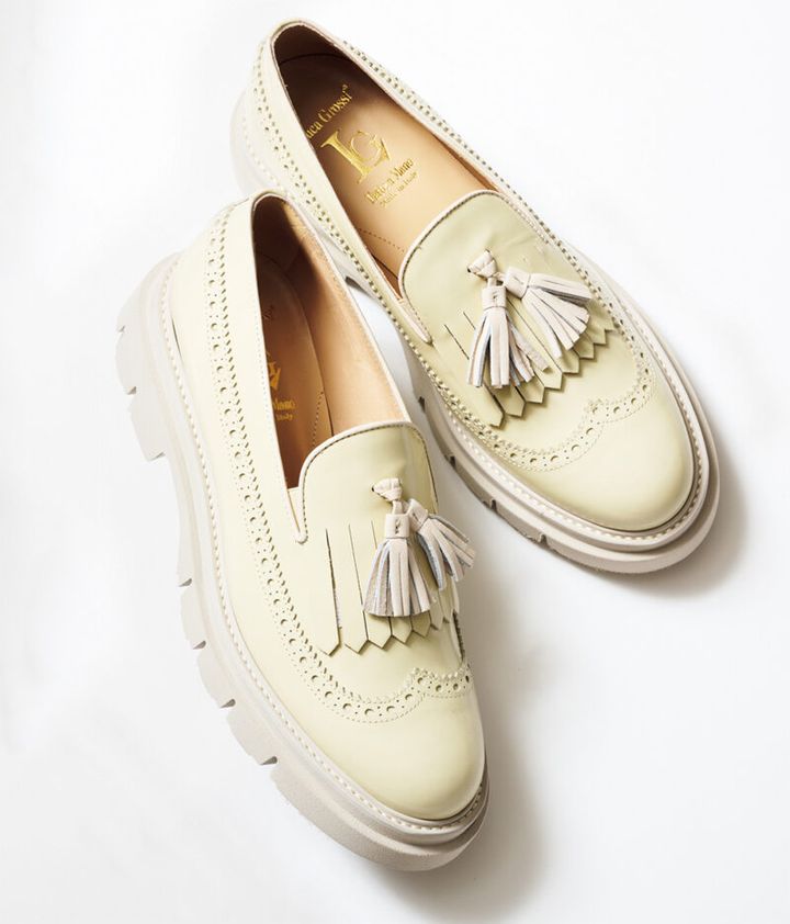 キルティタン、タッセル、ウイングチップとクラシカルなディテールが満載。 ￥39,600／ルカ グロッシ（ダニュウ）