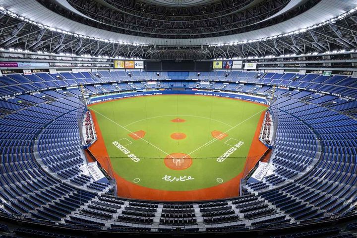 画像2: 京セラドーム大阪、ミズノの“野球専用人工芝”張り替え工事完了！グラウンドデザインも刷新…「近鉄時代」を思わせる懐かしの姿に