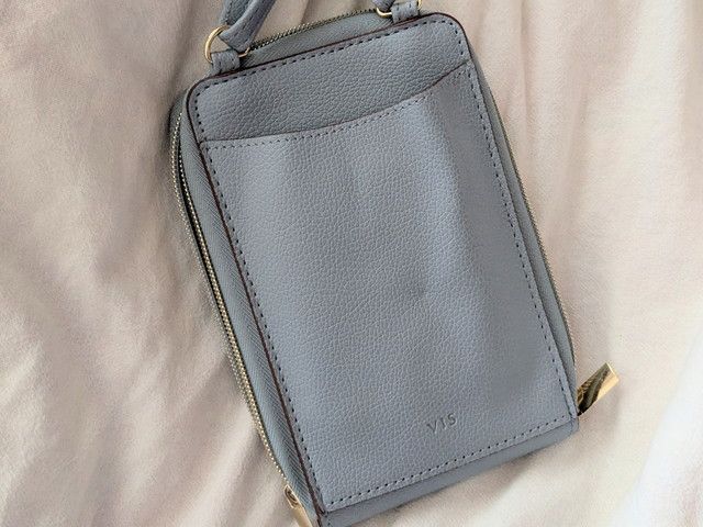 VIS ハートカットスマホショルダー 背面 フラットポケット・VISロゴ