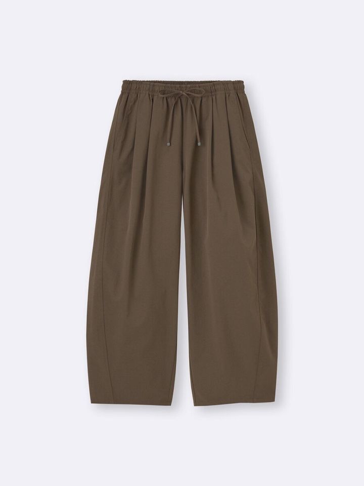 2026gu春大人女性おすすめバレルアンクルパンツ