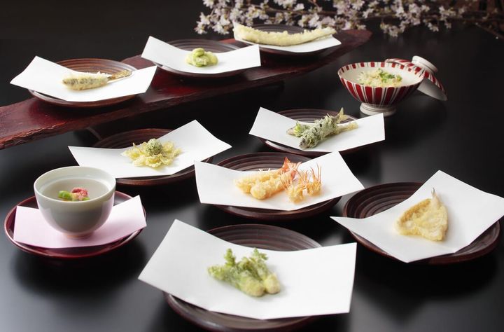 日本料理「木の花」天ぷらカウンター 春の賞味会 春の恵み「京筍」