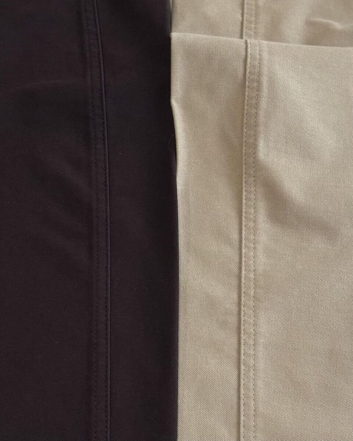 ユニクロジャージーバレルレッグパンツ 生地感