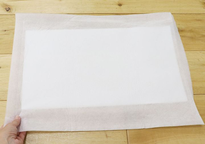 ダイソーの災害対策用吸水シートのビジュアル