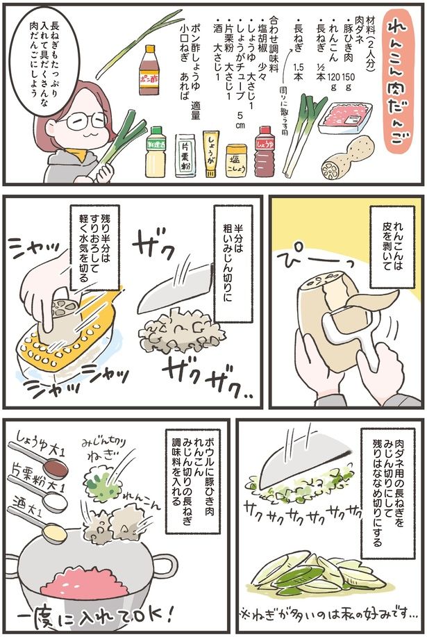 れんこん肉だんご (C)ノグチノブコ／KADOKAWA