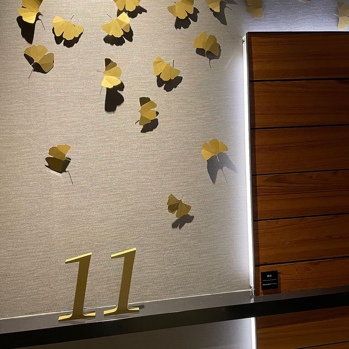 客室に続く廊下。装飾もおしゃれ