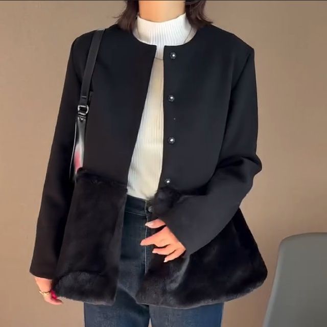 しまむら「ペプラム切替アウター」