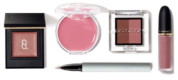 モノ ルック アイズ e／グラフィック リクイド アイライナー／プレスド デュオ アイブロウ／キャンメイク クリームチーク／パウダー キス リップ＋チーク ムース