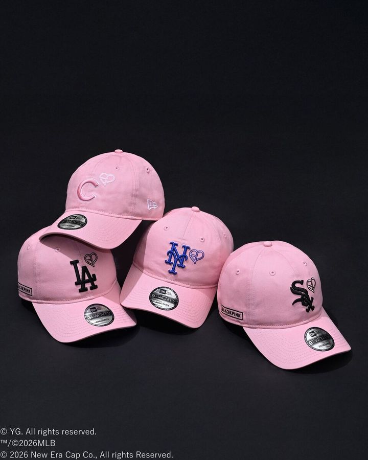 NewEra®（ニューエラ）からBLACKPINK、MLBを交えたトリプルコラボレーションヘッドウェアがリリースされる。