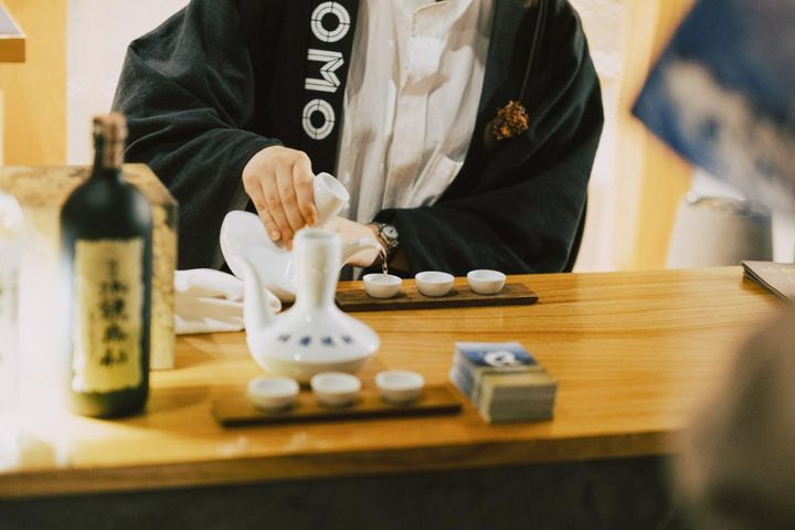 3種類の焼酎を味比べできる「球磨焼酎体験」。お酒好きな方はぜひ！