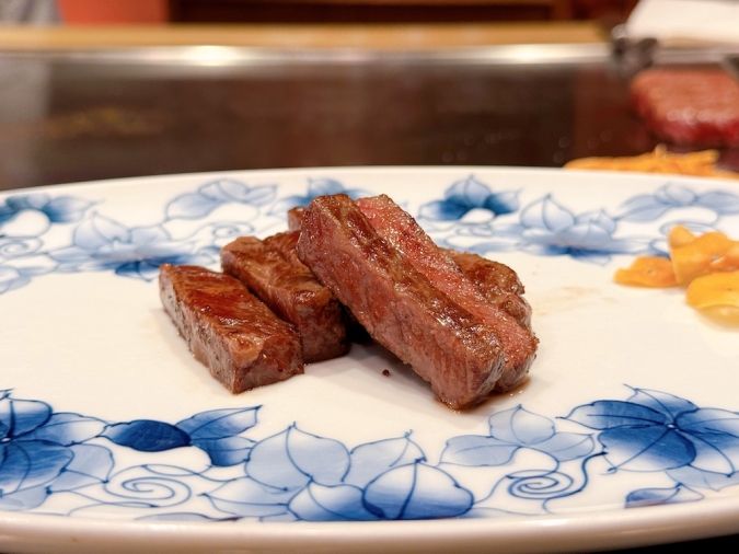 ホテルオークラ福岡 鉄板焼さざんか サーロイン