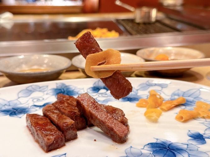 ホテルオークラ福岡 鉄板焼さざんか サーロイン