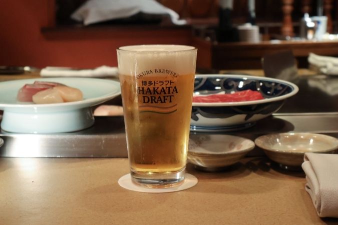 ホテルオークラ福岡 鉄板焼さざんか 博多ドラフト