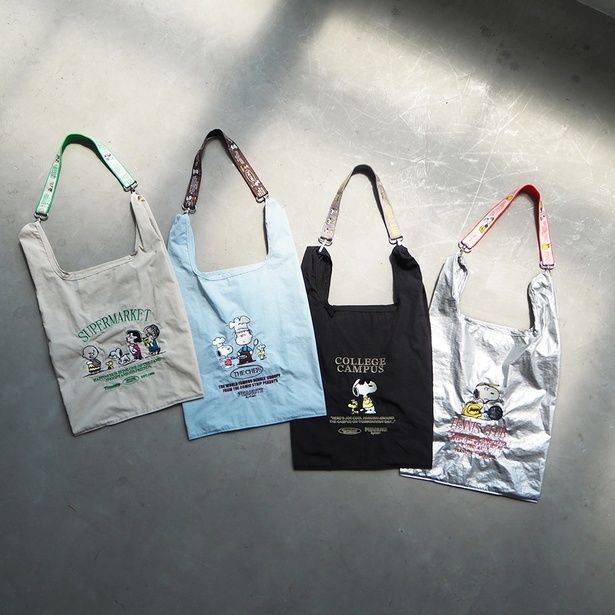 「ストラップ付きショッパーバッグ」(各3850円)