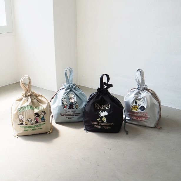 「保冷巾着トート」(各3850円)