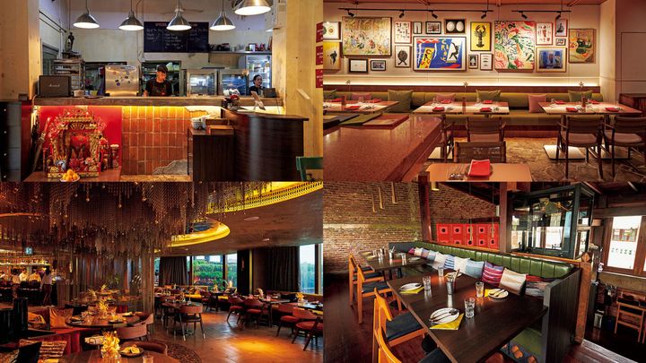 バンコク〈サムロ〉内観、ハ〈ル・ドゥー・カーン〉内観、〈ヴィラス〉内観、〈カオ・サン・セーク〉内観