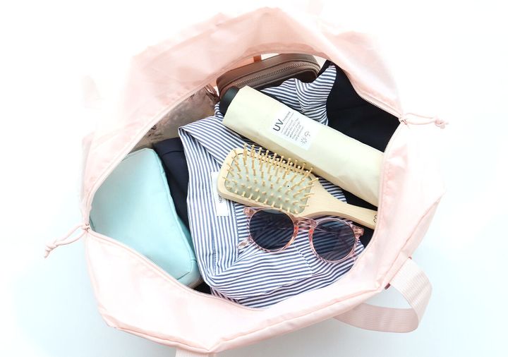 Coleman撥水ボストンバッグピンク1泊分