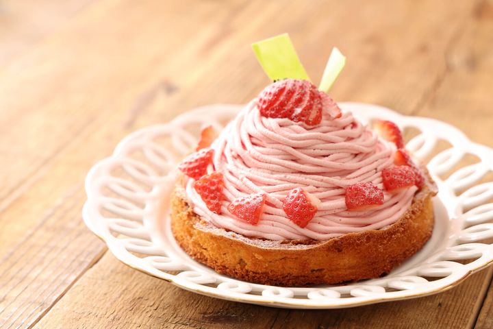 いちごのモンブラン