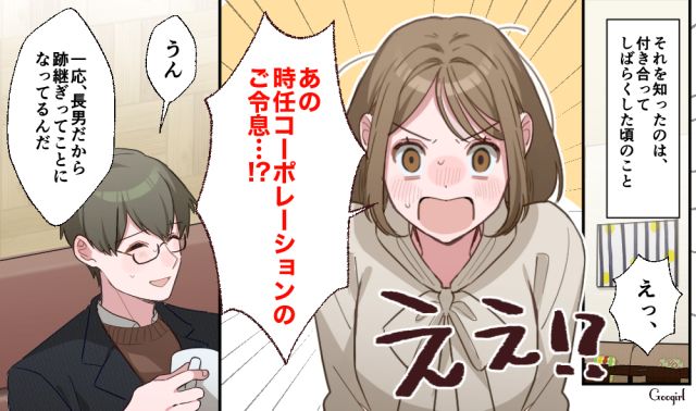 有名企業の御曹司だった…「平凡な彼氏」の正体が判明して困惑した話