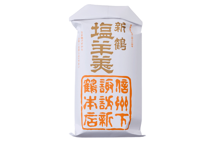 〈新鶴本店〉の塩羊羹 パッケージ