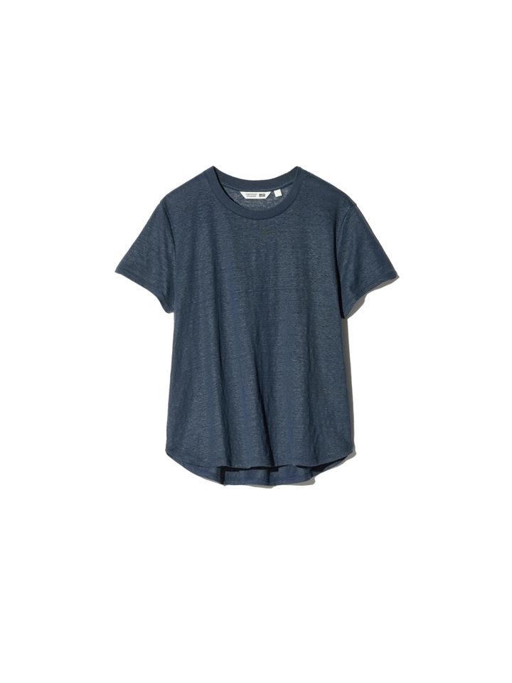 リネンクルーネックT￥3,990