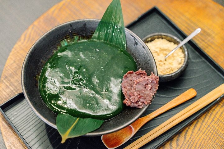 「温わらび餅」抹茶1480円