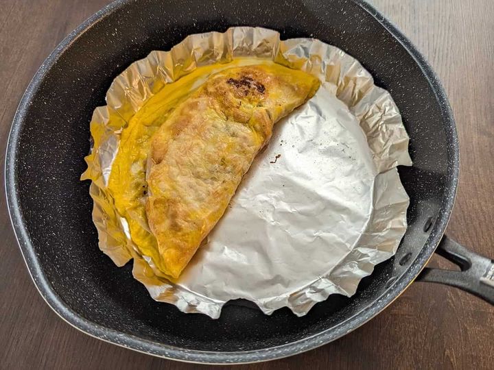 キャンドゥ フライパンアルミシート ライスペーパーの卵焼き