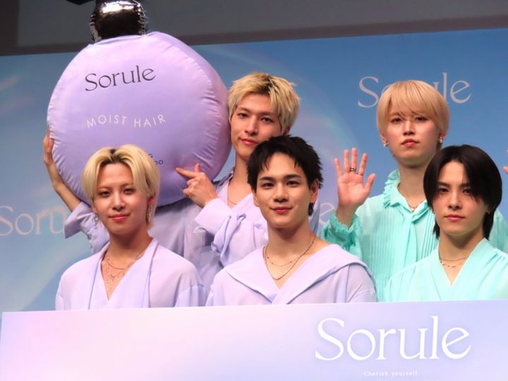 JO1 ヘアケアブランド「Sorule（ソルレ）」新CM発表会