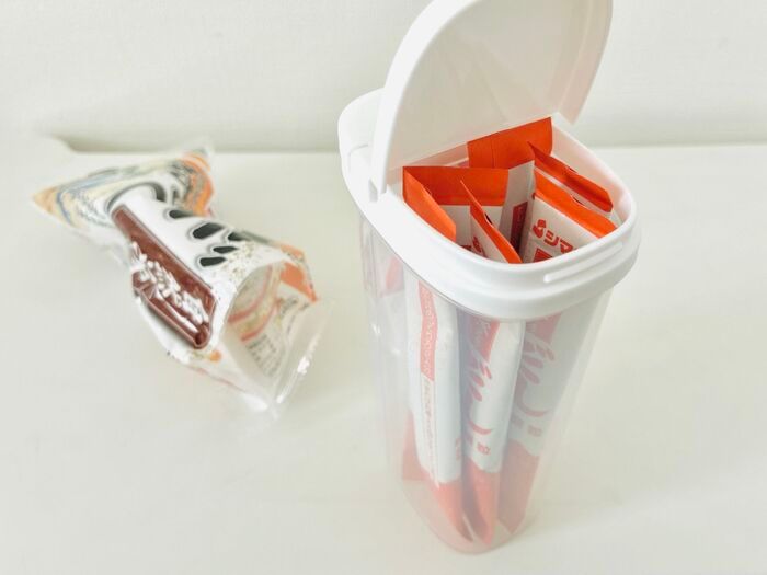 【セリア】うわぁ～！！！コレ、もっと前から欲しかったわ。「使いかけ」も「未開封」もシンデレラフィットする決定版！