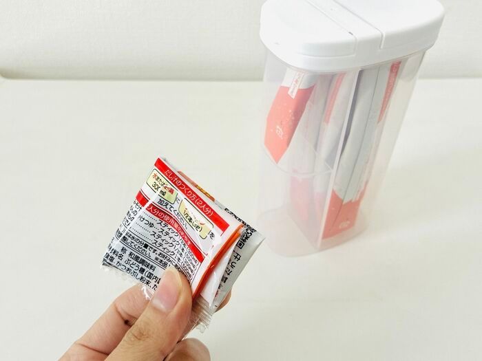 【セリア】うわぁ～！！！コレ、もっと前から欲しかったわ。「使いかけ」も「未開封」もシンデレラフィットする決定版！