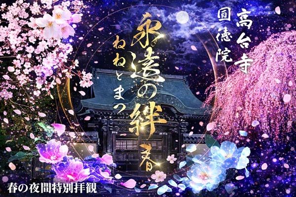 【京都府京都市】高台寺で「春の夜間特別拝観」が開催＆幻想的な新作プロジェクションマッピングも公開